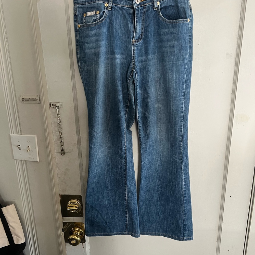 Baby Phat Women's Blue Flare Jeans
